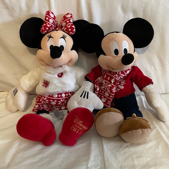 Disney Store Exclusive Original Mickey Minnie Mouse Holiday